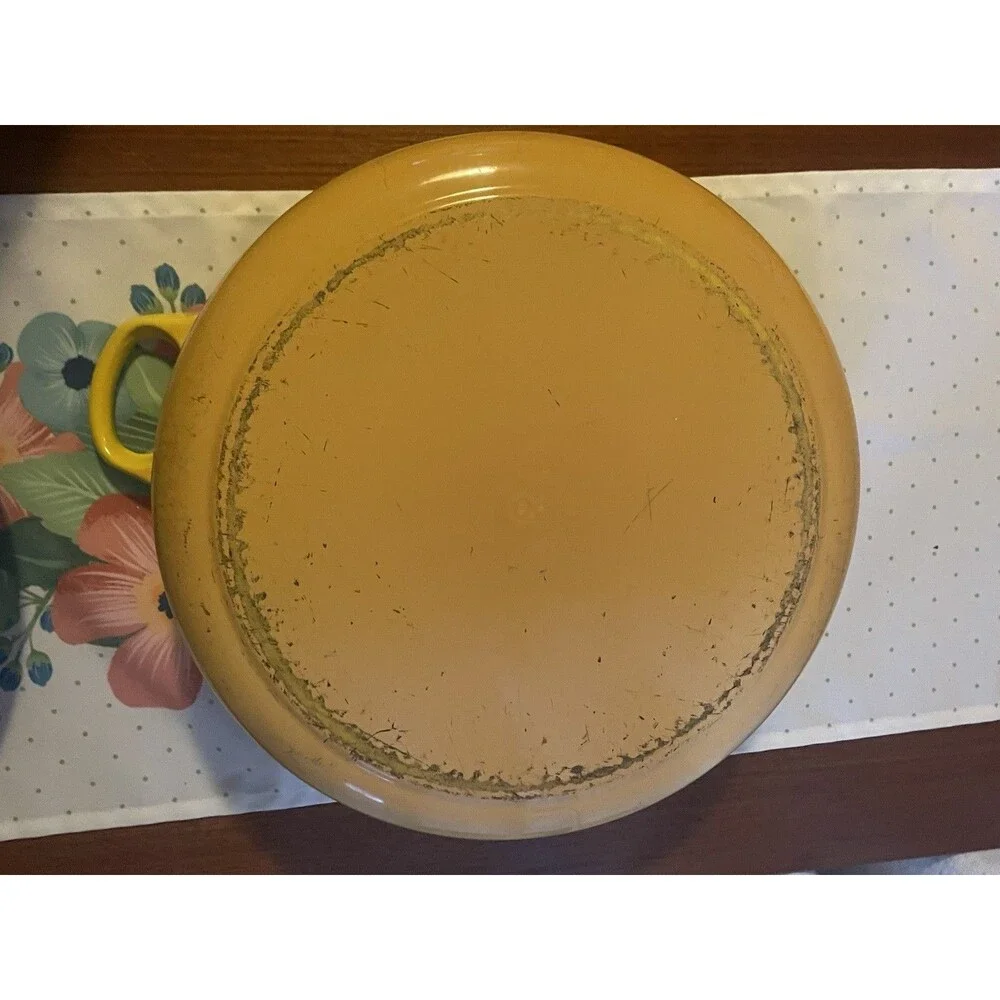 Le Creuset Classic #30 Braiser 3.5qt Enameled Cast Iron Discontinue Dijon Yellow